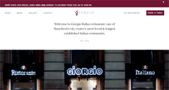 Desktop Screenshot of giorgiosmanchester.com